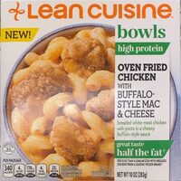 Oven Fried Chicken with Buffalo-Style Mac and Cheese