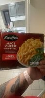 Macaroni & cheese freshly made pasta in a real cheddar sauce with broccoli, macaroni & cheese with broccoli