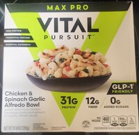 Chicken & Spinach Garlic Alfredo Bowl
