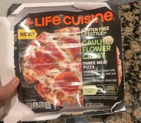 Cauliflower Crust Three Meat Pizza