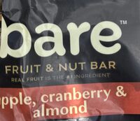 Fruit & Nut Bar - apple, cranberry, and almond