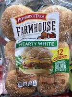 Hearty white bigger bolder burgers, hearty white
