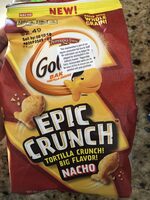 Epic crunch, nacho baked tortilla snacks, nacho