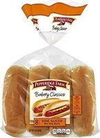 8 Side Sliced Soft White Hot Dog Buns
