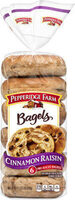 Cinnamon raisin bagels