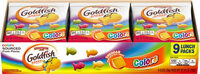 Goldfish colors cheddar crackers