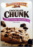 Chocolate Chunk Dark Double Chocolate Crispy Cookies