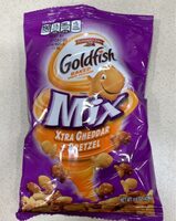 Goldfish Baked Snack Crackers Mix, Xtra Cheddar + Pretzel