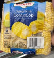 Sweet mini corn on the cob