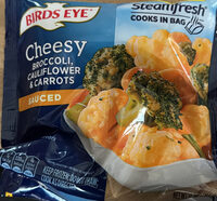 Cheesy Broccoli, Cauliflower & Carrots Sauced