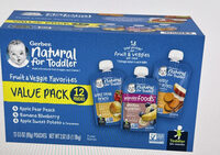 Natural for Toddler Fruit & Veggie Favorites Value Pack