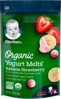 Organic yogurt melts