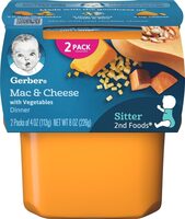 Baby food nd foods mac & cheese with vegetables