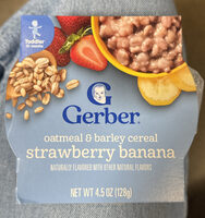 Oatmeal & barley cereal strawberry banana