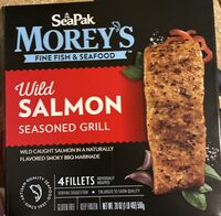 Wild salmon seasoned grill