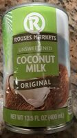 Original unsweetened coconut milk