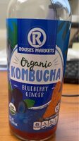 Organic kombucha blueberry ginger