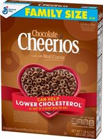 Chocolate flavored whole grain oat cereal