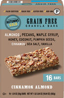 Cinnamon Almond Grain Free Granola Bars