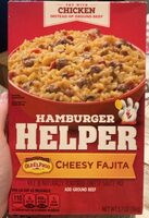 Hamburger helper cheesy fajita