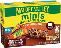 Sweet & salty minis dark chocolate peanut & almond