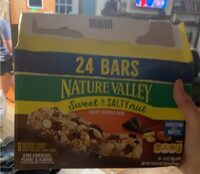 Sweet & Salty Nut Chewy Granola Bars Dark Chocolate, Peanut & Almond