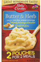 Real mashed potatoes mix pouches butter & herb