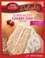 Super moist cake mix cherry chip box