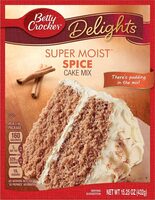 Super moist cake mix spice box