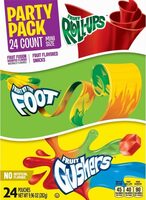 Party variety of mini size fruit roll-ups fruit
