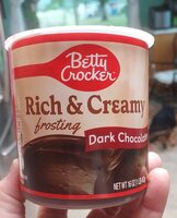 Betty Crocker Rich and Creamy Dark Chocolate Frosting imp