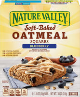 Nature Valley, Soft Baked Oatmeal Squares Bars, Blueberry, Blueberry