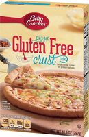 Baking gluten free pizza crust