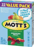 Assorted fruit snacks