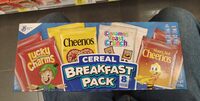 Assorted breakfast cereal pouches