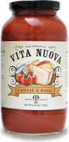 Cheese & basil tomato sauce