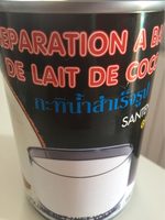 Préparation à base de lait de coco
