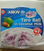 Taro ball in coconut milk