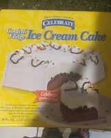 Confetti fudge ice cream cake