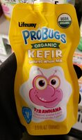 Strawberry banana organic kefir cultured whole milk