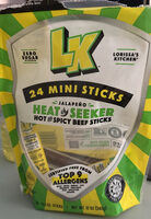 Jalapeño Heat Seeker Hot and Spicy Beef Sticks