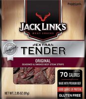 Jack links extra tender steak strips original