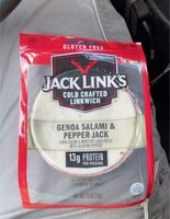 Genoa salami & monterey jack cheese with jalapeno peppers