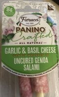 Garlic and Basil cheese wrapped in uncured genoa salami