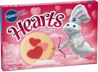 Ready to bake! hearts shape sugar cookies
