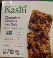 Chewy granola bars, chocolate almond sea salt