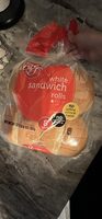 White sandwich rolls, white