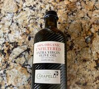 Carapelli organic unfiltered extra virgin olive oil