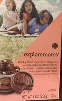 Exploremores™ Rocky Road ice cream-inspired cookies filled with flavors of chocolate, marshmallow and toasted almond crème.