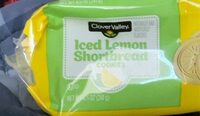 Iced lemon shortbread cookies